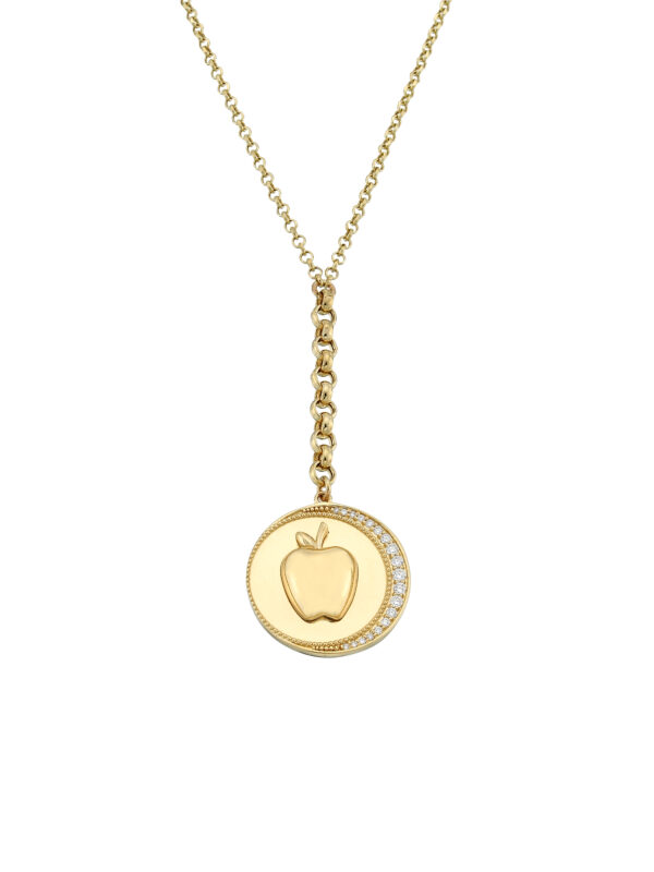 Apple With Wiamonds Kolye