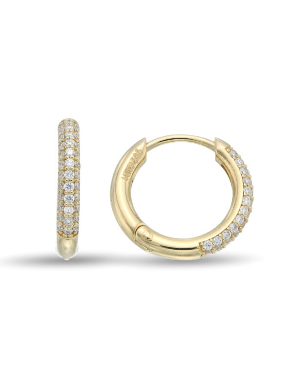 Small Diamond Hoop Küpe